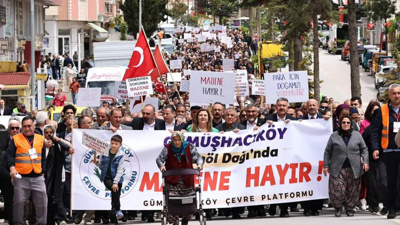 Amasya Gümüşhacıköy halkından madene karşı yürüyüş: 'Dereler özgür aksın'