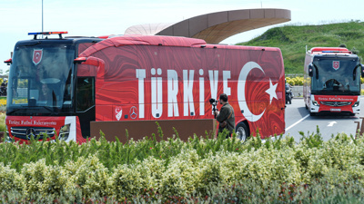 Milli Takım otobüsü Miami'ye doğru yola çıktı