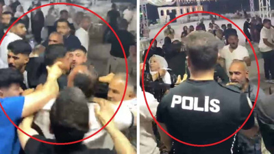 Düğünde ortalık savaş alanına döndü! İhbara giden polislere saldırdılar