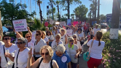Bodrum'da kadınlardan 'mutlak butlan' yürüyüşü