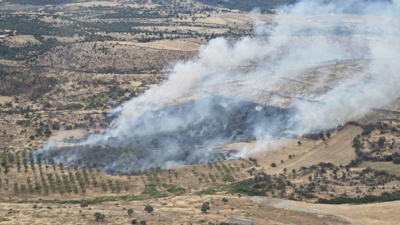 Çanakkale'de orman yangını: Havadan ve karadan müdahale sürüyor
