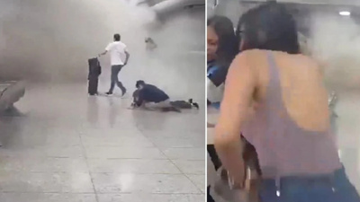 Venezuela'dan dehşete düşüren görüntüler! Depremde çığlık sesleri... Çöken havalimanı...