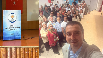AKP devlet okulunu parti binasına dönüştürdü! Toplantıdan özçekim de paylaştılar