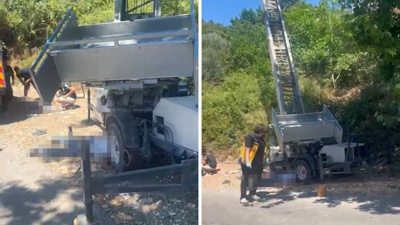 Yük asansörü elektrik hattının üzerine düştü: Akıma kapılan iki işçi öldü