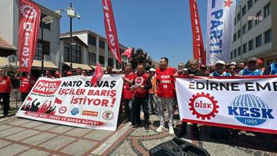 Edirne'de NATO protestosu: Halkların dayanışmasını savunuyoruz