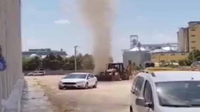 Mardin'deki hortum kamerada
