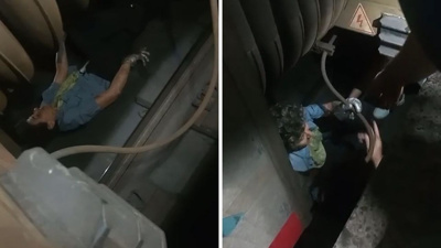 Marmaray'da korku dolu anlar! Trenin altına sıkıştı