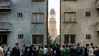 Binayı ortadan ikiye böldüler: İçindeki 80 aileyle birlikte bir o yana bir bu yana taşıdılar
