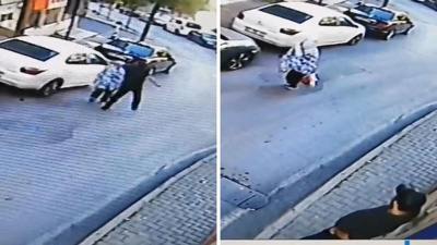 Şişli’de sokak ortasında kadına şiddet! Yürürken arkasından yaklaşıp yumrukladı