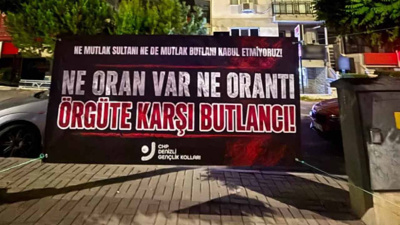 Butlancı İl Başkanına pankartlı protesto