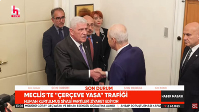 Numan Kurtulmuş'tan Müsavat Dervişoğlu'na çerçeve yasa ziyareti