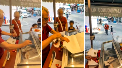 "5'ten az satmam" diyen satıcının özrü işe yaramadı: Lahmacuncunun tezgahı kaldırıldı