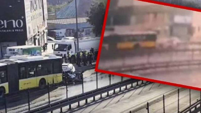 Üç kişi feci şekilde can vermişti: Otomobilin İETT'ye son sürat çarptığı anlar ortaya çıktı