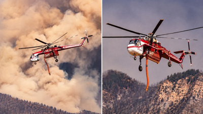ABD'de orman yangınına müdahale eden helikopter düştü: 2 kişi kayıp