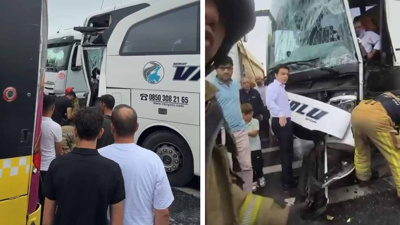 İstanbul'da feci kaza: Yolcu otobüsü İETT'ye çarptı
