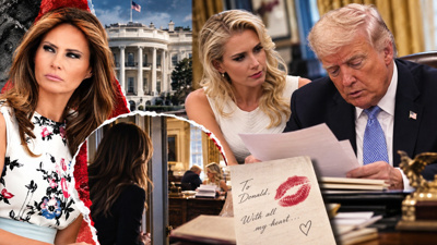 Trump'a yazılan aşk mektubu Melanie'yi çılgına çevirdi! Evraklar üzerinde çalışırken yakaladı