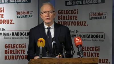 İbrahim Kaboğlu İstanbul Barosu Başkanlığına yeniden aday oldu