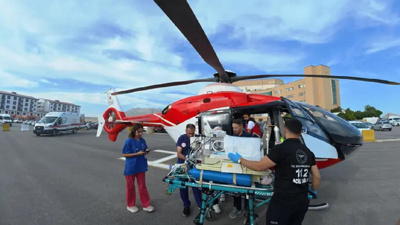 1 günlük bebek için zamanla yarış! Helikopter ambulansla Bitlis’ten Van’a götürüldü