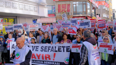 Yaşamına son veren emekli için yürüdüler