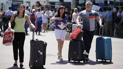 Milyonlarca turist tek bir yere akın etti
