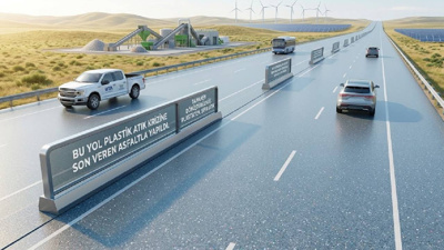 Bu yol plastik atık krizine son veren asfaltla yapıldı: Ne eriyor ne çatlıyor!