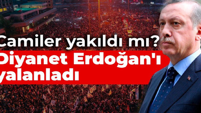'Gezi'de camiler yakıldı' demişti: Diyanet, Erdoğan'ı yalanladı