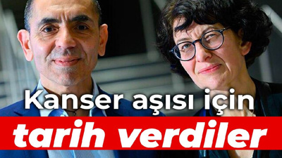 Uğur Şahin ve Özlem Türeci, kanser aşısı için tarih verdi