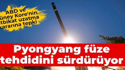 ABD ve Güney Kore'nin tatbikat uzatma kararına tepki: Pyongyang füze tehdidini sürdürüyor