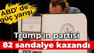 ABD'de güç yarışı: Trump'ın partisi 82 sandalye kazandı