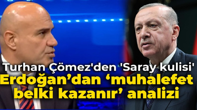 Turhan Çömez'den 'Saray kulisi': Erdoğan'dan 'muhalefet belki kazanır' analizi