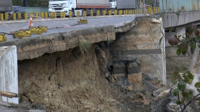 E-5'e bağlanan yol trafiğe kapatıldı