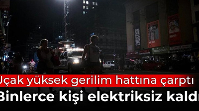 Uçak yüksek gerilim hattına çarptı: ABD'de binlerce kişi elektriksiz kaldı
