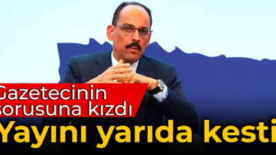 İbrahim Kalın, İsveçli gazetecinin sorusuna kızdı: Yayını yarıda kesti
