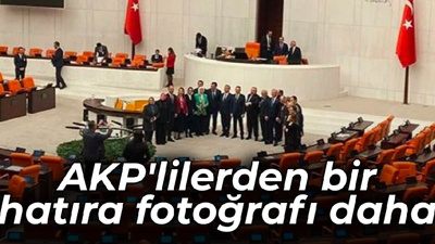 AKP'lilerden bir hatıra fotoğrafı daha