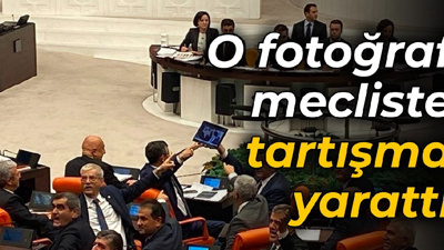 Fuat Oktay'ın 100 kilo eroinle yakalanan Veysel Filiz'le fotoğrafı Meclis'te tartışma çıkardı
