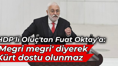 HDP'li Oluç'tan Fuat Oktay'a: 'Megri megri' diyerek Kürt dostu olunmaz