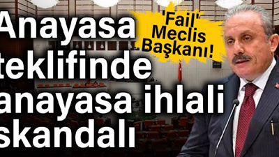 Anayasa teklifinde anayasa ihlali skandalı