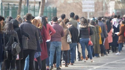 Türkiye'de işsizlik tablosu: 189 kişilik kadroya 54 bin kişi başvurdu