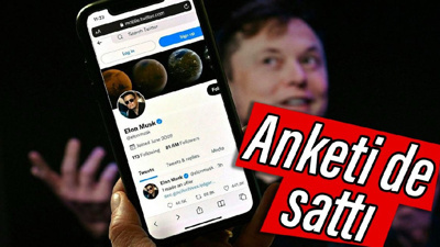 Anketi de sattı