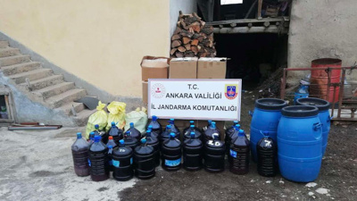 Ankara'da sahte içki operasyonu: 1 gözaltı