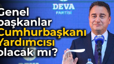 Genel başkanlar Cumhurbaşkanı Yardımcısı olacak mı? Babacan'dan yanıt