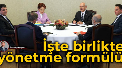 İşte birlikte yönetme formülü