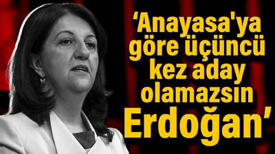 Pervin Buldan: Anayasa'ya göre üçüncü kez aday olamazsın Erdoğan