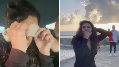 Sosyal medya bu görüntüleri konuşuyor... Evlilik teklifi için sevgilisini kaçırttı! Farklı mı, korkunç mu?