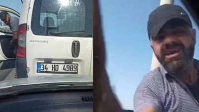 Köprüde Trafik Magandası! Geri Geri Gelip Çarptı...