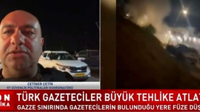 İki Türk Gazetecinin Bulunduğu Alana Füze Düştü!