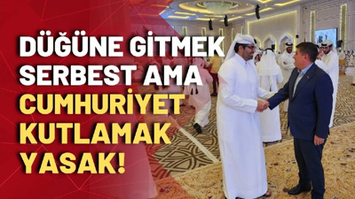 Gazze'ye saldırıları gerekçe gösterip Cumhuriyet kutlamalarını erteledi: kendisi düğüne gitti!