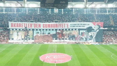 Beşiktaş'tan Çok Özel Kareografi! 'Akaretler'den Cumhuriyet'e'