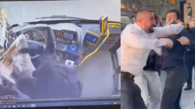 Otobüste "Yamuk Mu Gidiyor" Kavgası