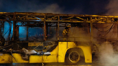 Facianın Önüne Geçildi! İETT Otobüsü Alev Alev Yandı